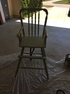 The old high chair - Before